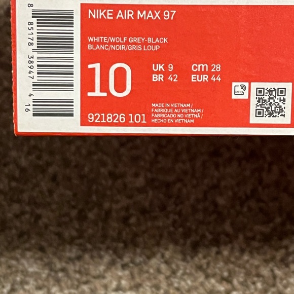 Air max 97 size 10 white - Picture 5 of 5